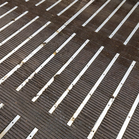 vloer met strips